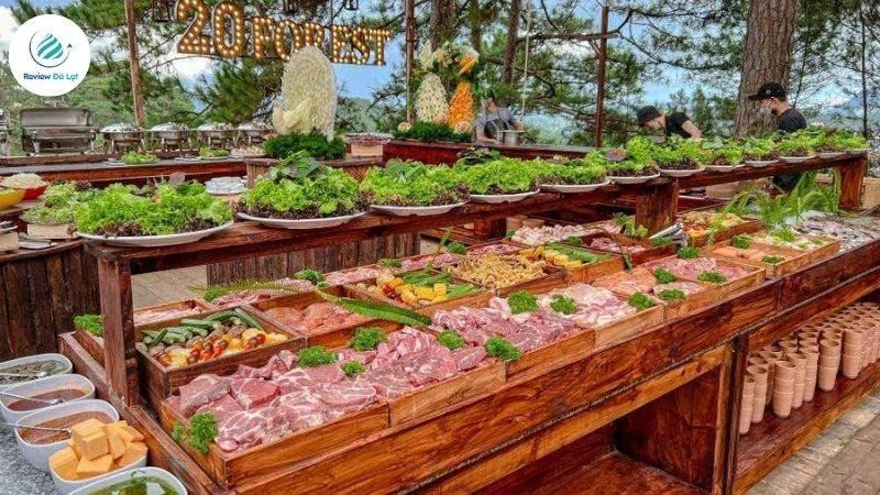 Các loại đồ nướng tươi ngon ở 20 Forest BBQ & More