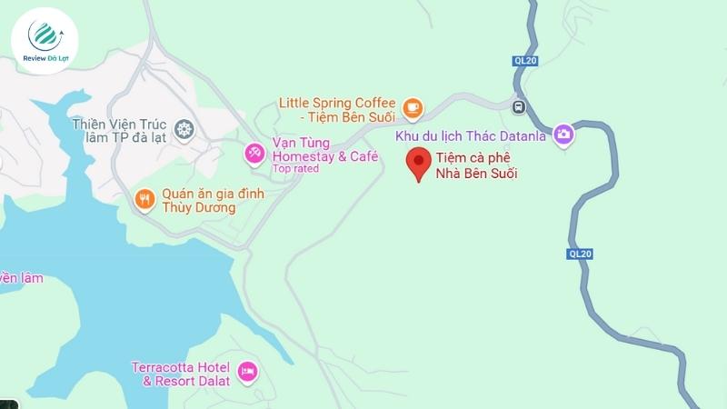 Cách đi đến quán cà phê Nhà Bên Suối tại Đà Lạt