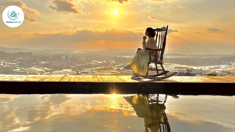 View hoàng hôn rực rỡ, cực chill