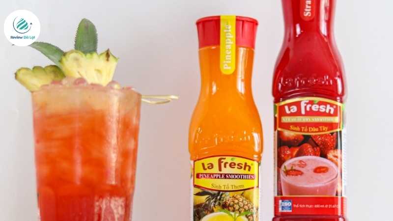 Sản phẩm nước cốt trái cây Đà Lạt từ thương hiệu la Fresh