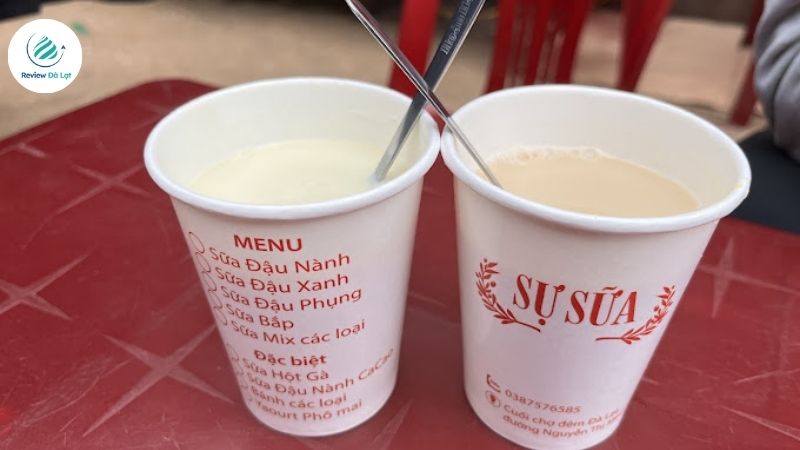Sữa đậu nành Sự – Quán có menu phong phú, giá hợp lý