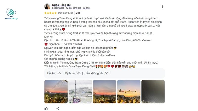 tiệm nướng trạm dừng chill