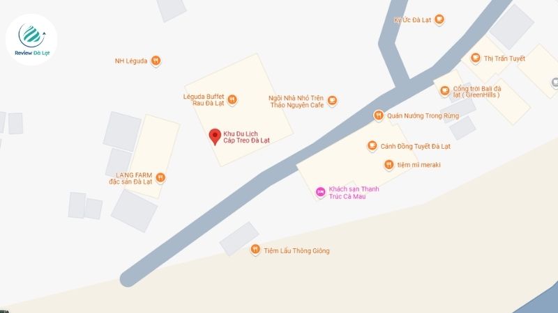 Cách di chuyển đến cáp treo Đồi Robin