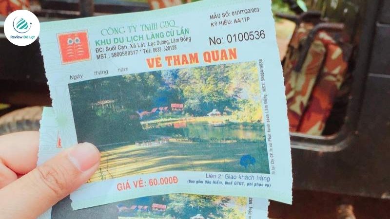 Bảng giá vé các điểm tham quan làng Cù Lần