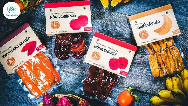 Trái cây sấy và mứt - sản phẩm đặc sản nổi bật của L'angfarm