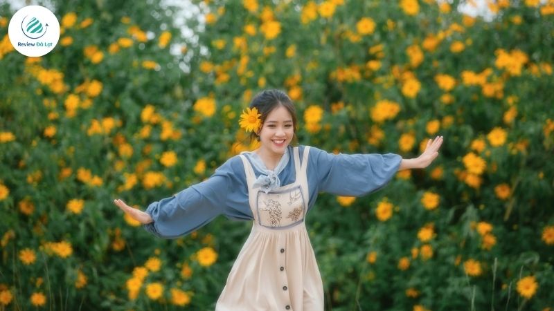 Mẹo chụp ảnh sống ảo với hoa dã quỳ Đà Lạt cực chất