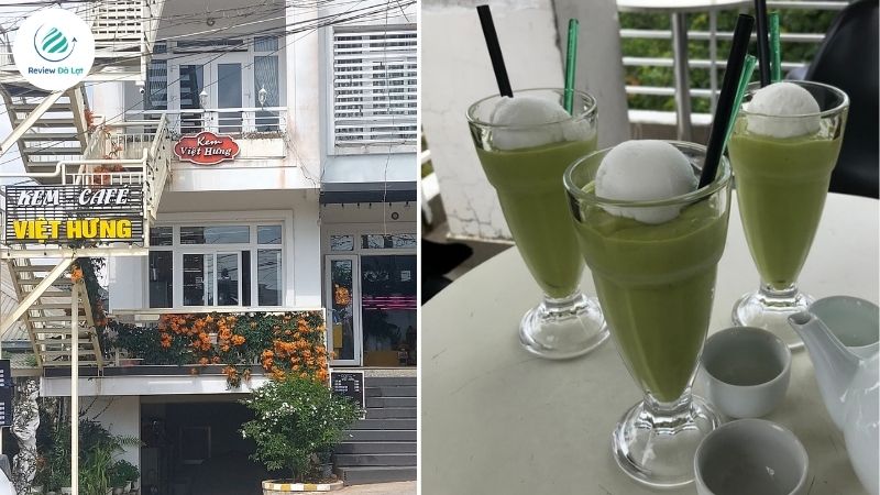 Quán kem bơ Việt Hưng – Không gian mát mẻ, vị kem đậm đà