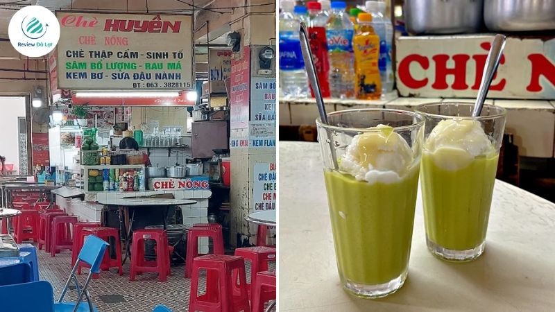Quán kem bơ Cô Huyền – Hương vị truyền thống chợ Lầu