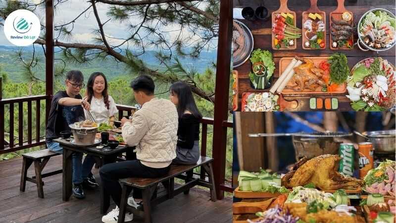 Ăn ngon cùng tiệm nướng trong Rừng view đồi thông cực chill